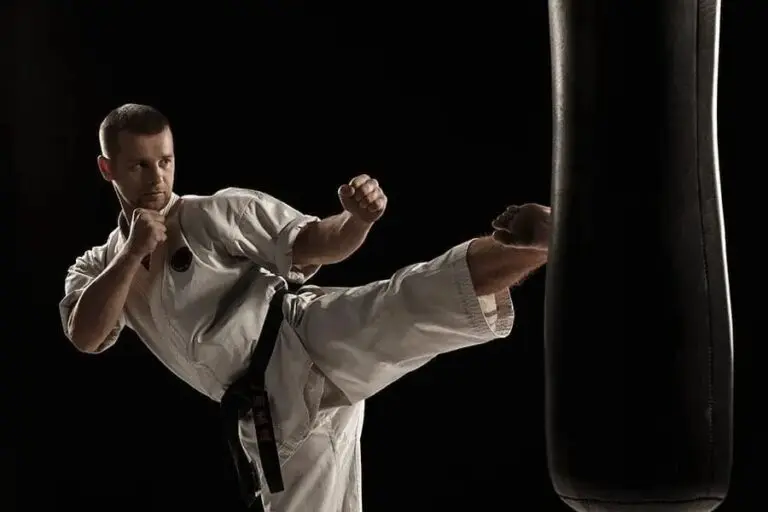 Dynamic striking drills in adult martial arts classes designed to build power, coordination, and cardiovascular fitness.